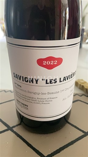 Bourgogne Savigny-lès-Beaune Premier Cru Domaine Louis Chenu Père & Filles Savigny « les lavières » 2022